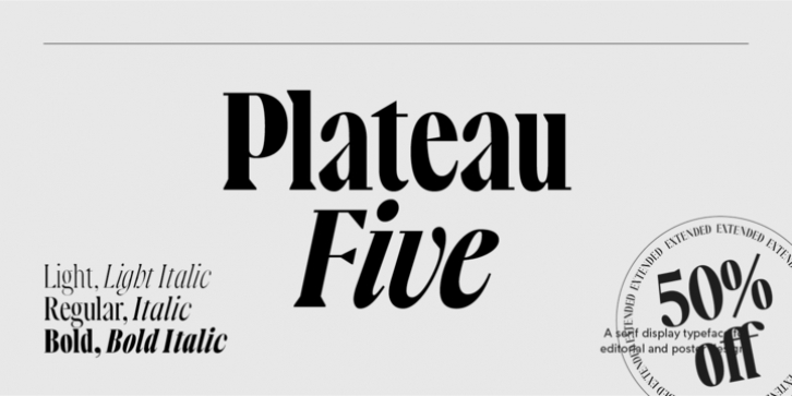 Plateau Five Font Download