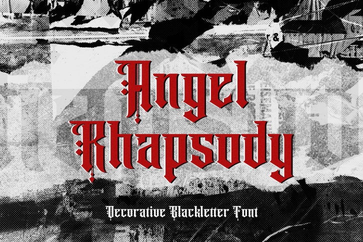 Angel Rhapsody - Blackletter Decorative Font Font Download