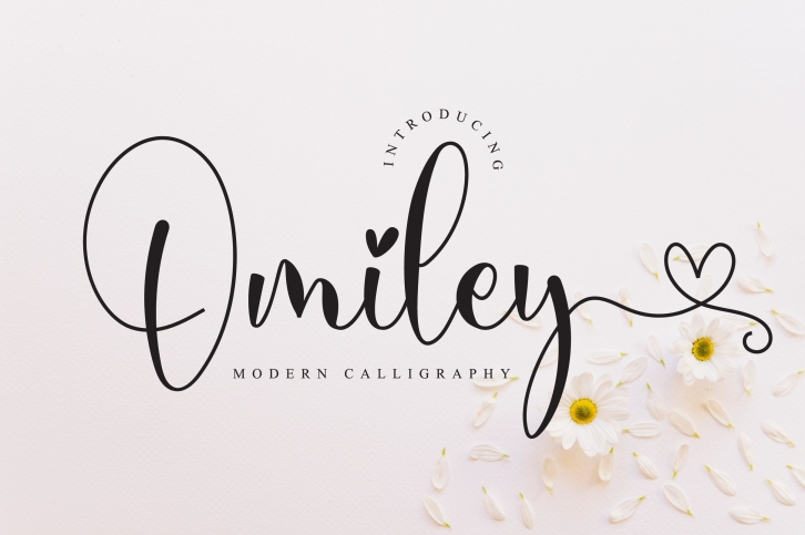 Omiley - Lovely Script Font Font Download