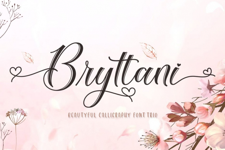 Bryttani Font Trio Font Download