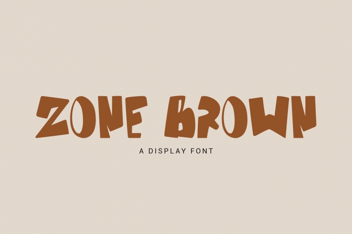 Zone Brown - Bold Display Font Font Download