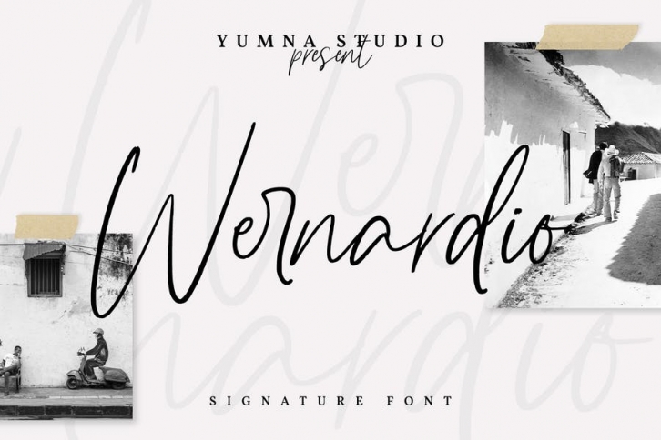 Wernardio - Handwritten Font Font Download