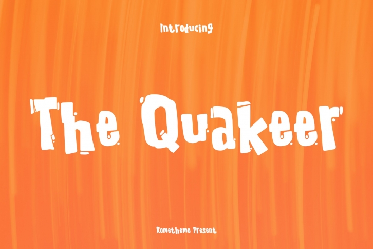 The Quakeer - Display Font Font Download