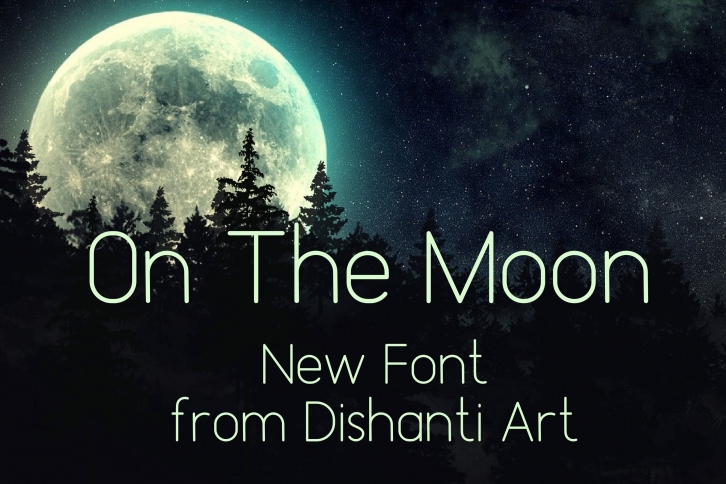 On The Moon Display Font Font Download