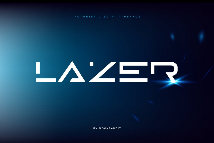 Lazer - Modern futuristic scifi font Font Download