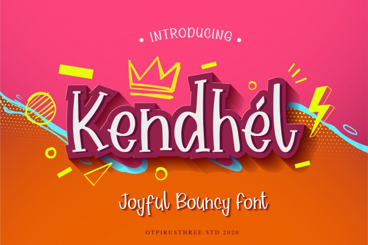 Kendhel Joyful and Bouncy Font Font Download