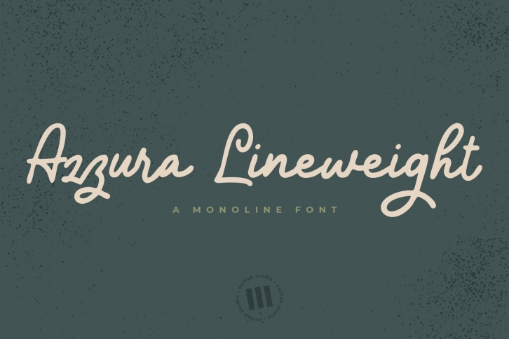Azzura Lineweight - A Monoline Font Font Download