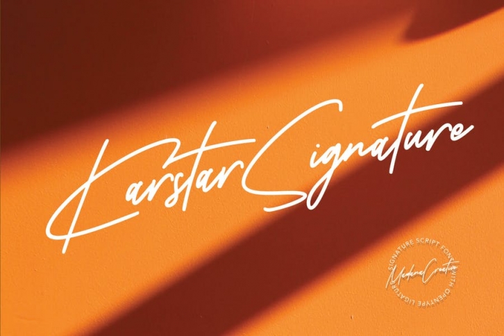 Karstar Signature Font Font Download