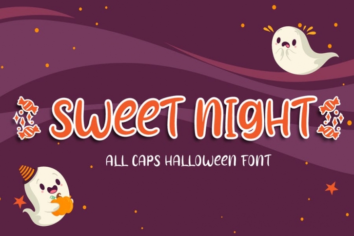 Sweet Night - Halloween Font Font Download