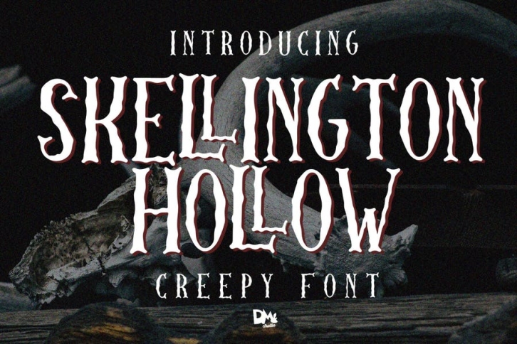 Skellington Hollow - Creepy Font Font Download