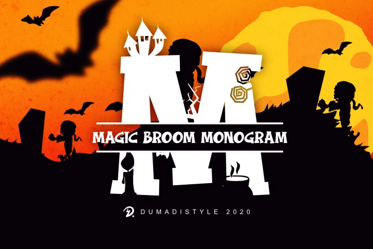 Magic Broom - Monogram Font Download