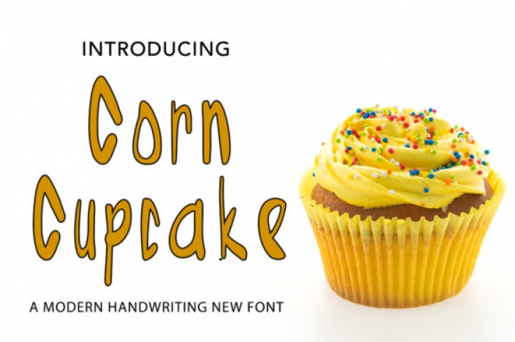 Corn Cupcake Font Download