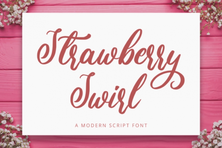 Strawberry Swirl Font Download