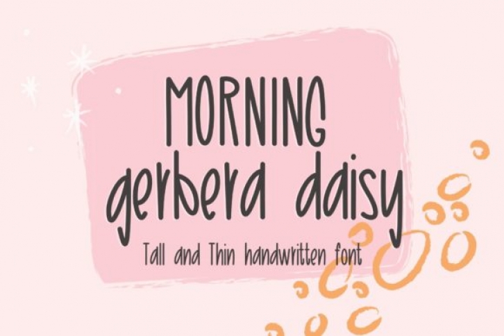 Morning Gerbera Daisy Font Download
