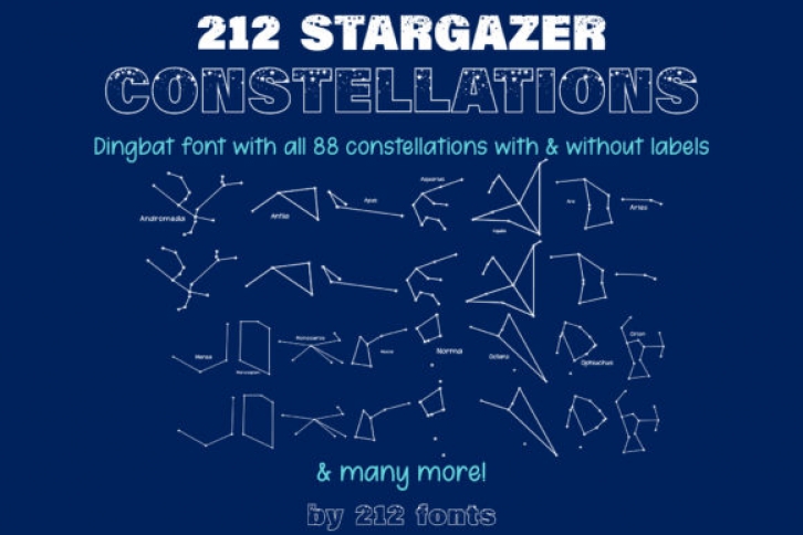 Stargazer Constellations Font Download