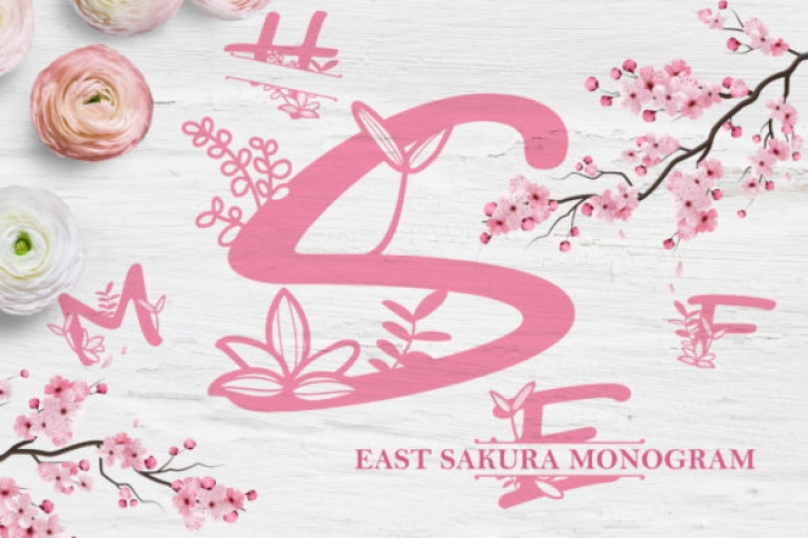 East Sakura Monogram Font Download