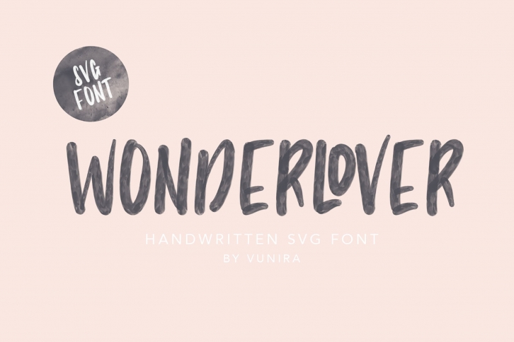Wonderlover | Handwritten Svg Font Font Download