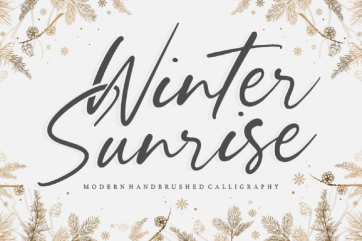 Winter Sunrise Font Download