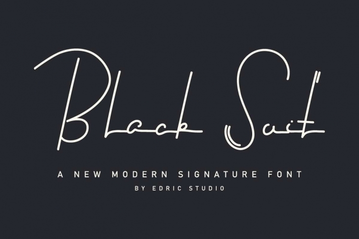 Black Suit Font Download