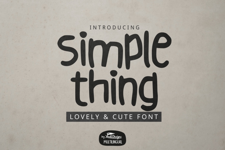 Simple Thing Font Font Download