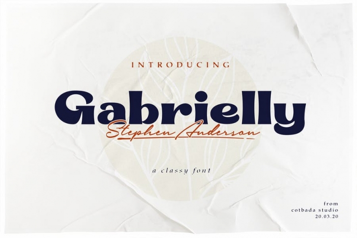 Gabrielly Display Font Font Download
