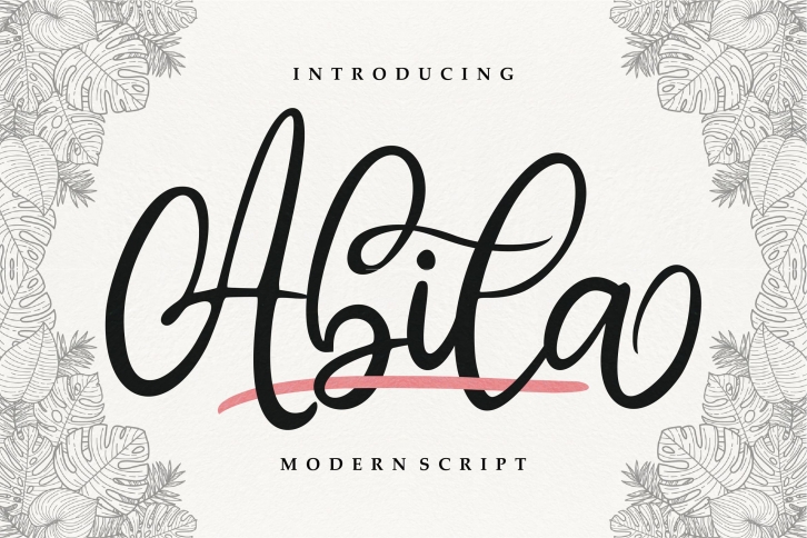 Abila | Modern Script Font Download