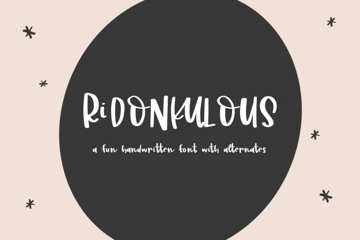 Ridonkulous Sans Font Font Download