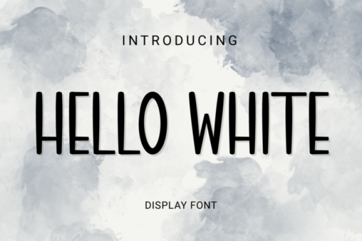 Hello White Font Download