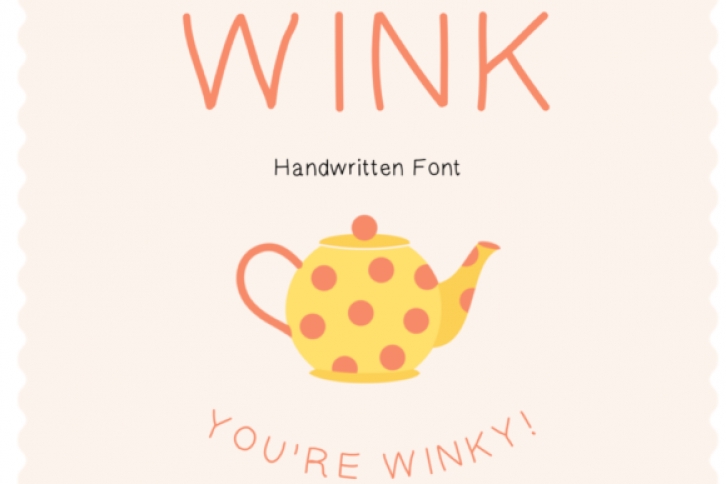 Wink Font Download