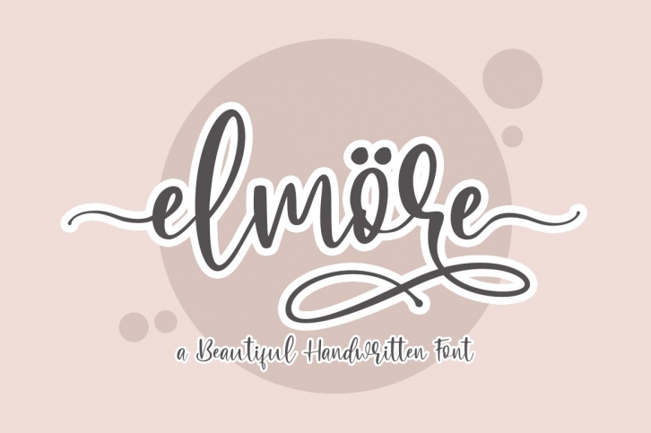 Elmore Handwritten Script Font Font Download
