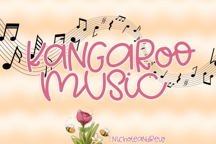 Kangaroo Music - A Fun Mixed Case Font Font Download