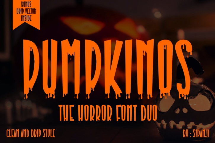 Pumpkinos Horror Font Font Download
