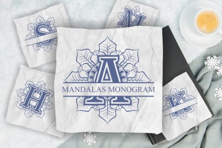 Mandalas Monogram Font Download