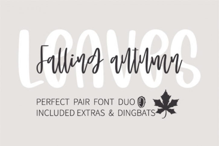 Falling Autumn Leaves Font Download