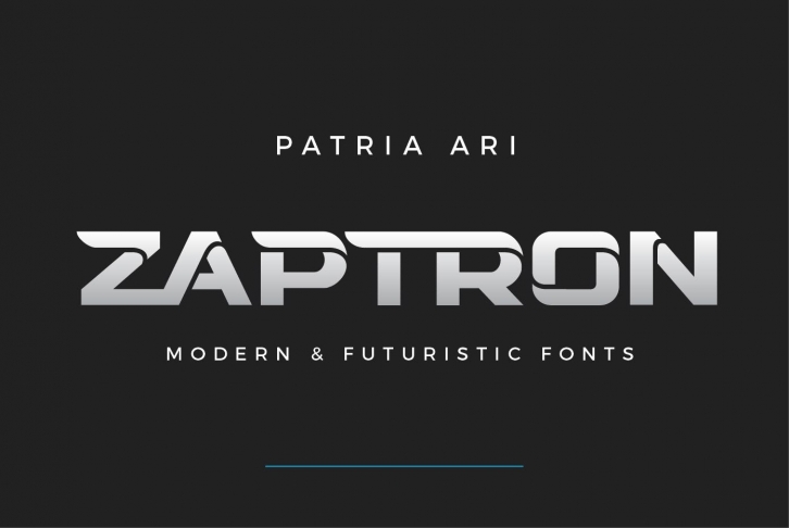 Zaptron Modern Font Font Download