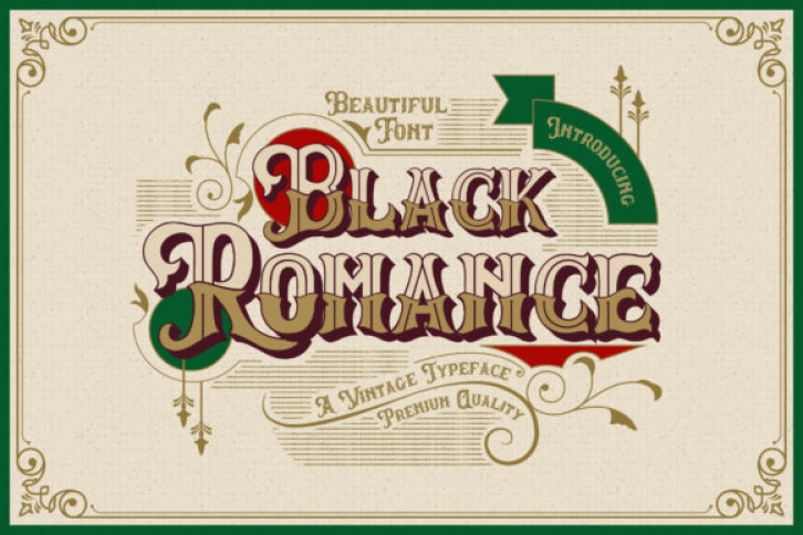 Black Romance Font Download