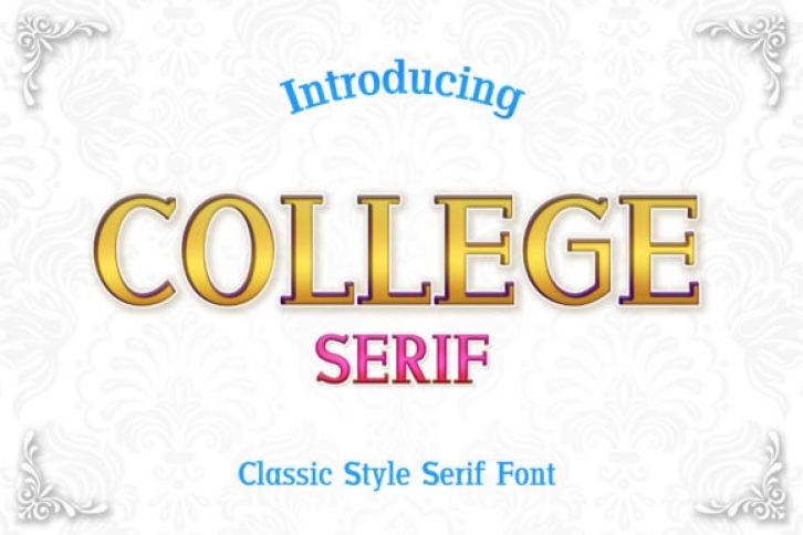 College Font Download