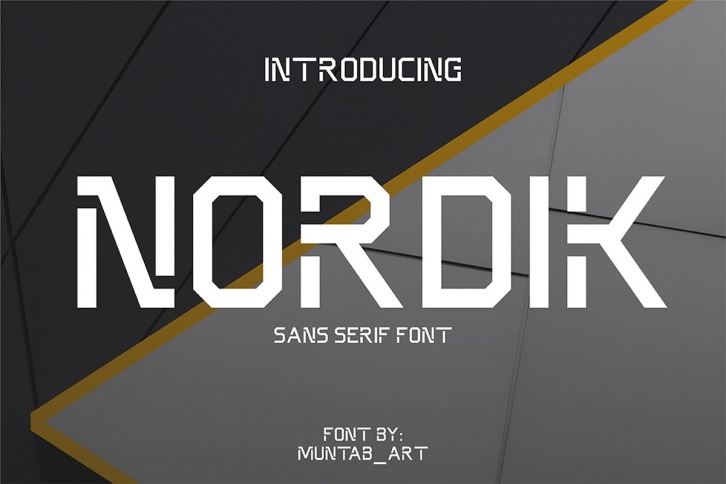 Nordik | Future Font Font Download