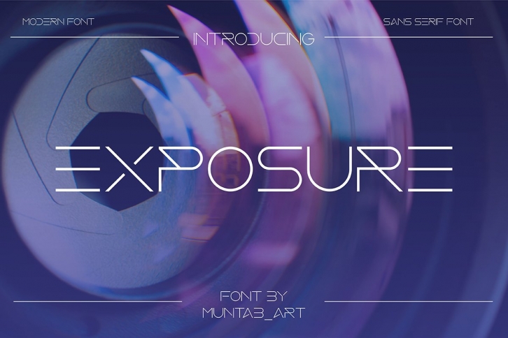 Exposure | Modern Sans Font Download