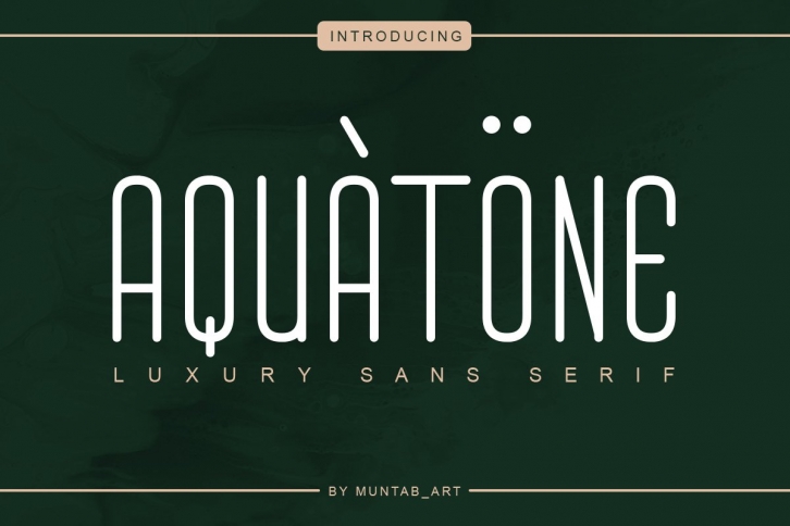 Aquatone | Luxury Sans Font Download