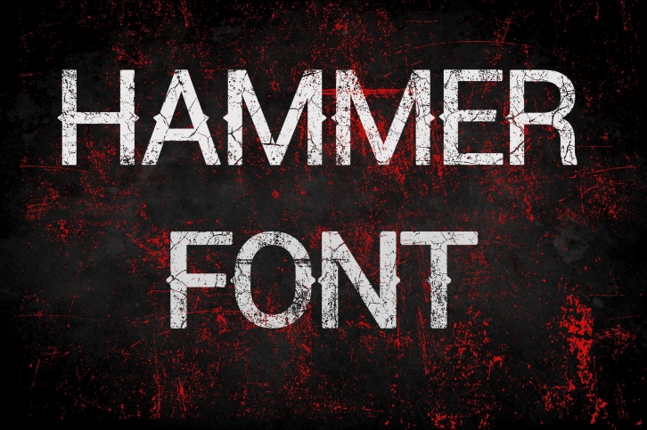 Hammer Font - Vintage Display Font Font Download