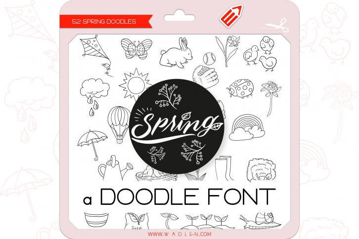 Spring Doodles - Dingbats Font Font Download
