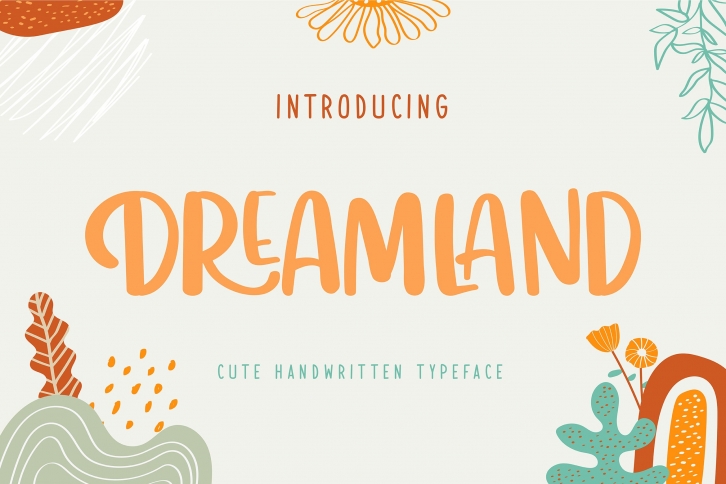 Dreamland | Cute Handwritten Typeface Font Download