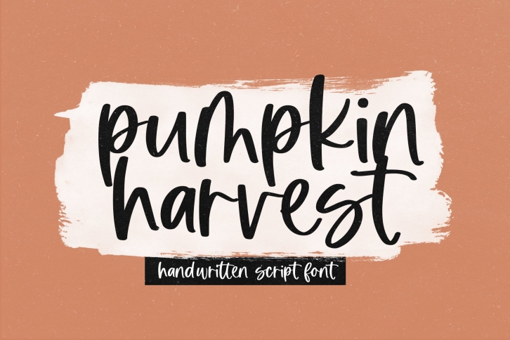 Pumpkin Harvest - Modern Handwritten Script Font Font Download