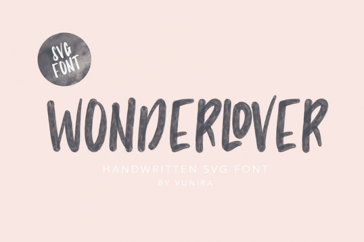 Wonderlover | Handwritten Svg Font Font Download