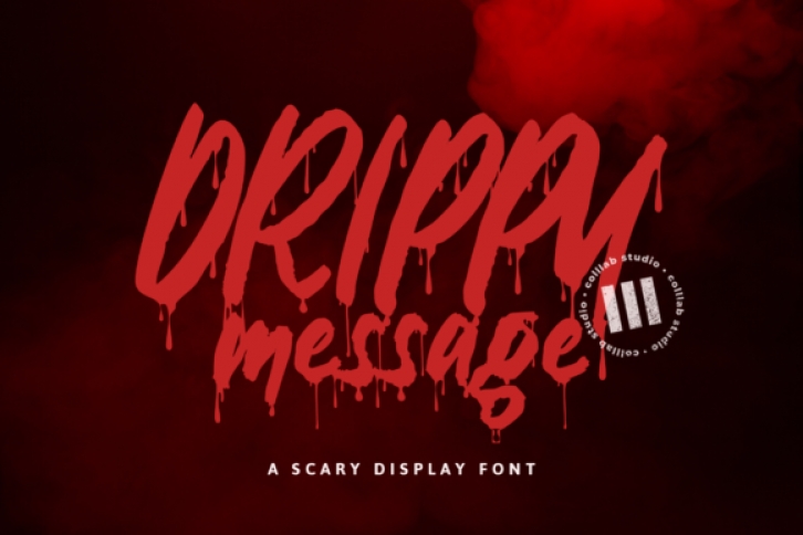 Drippy Message Font Download