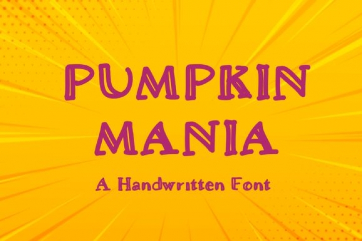 Pumpkin Mania Font Download