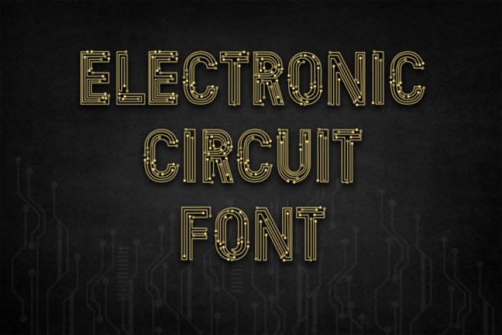 Electronic Circuit Font Download