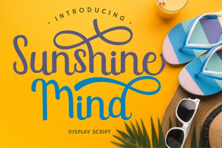 Sunshine Mind - Display Script Font Font Download