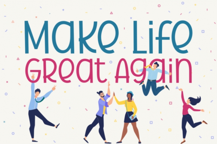 Make Life Great Again Font Download